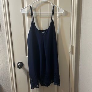 Spaghetti strapped tunic dress